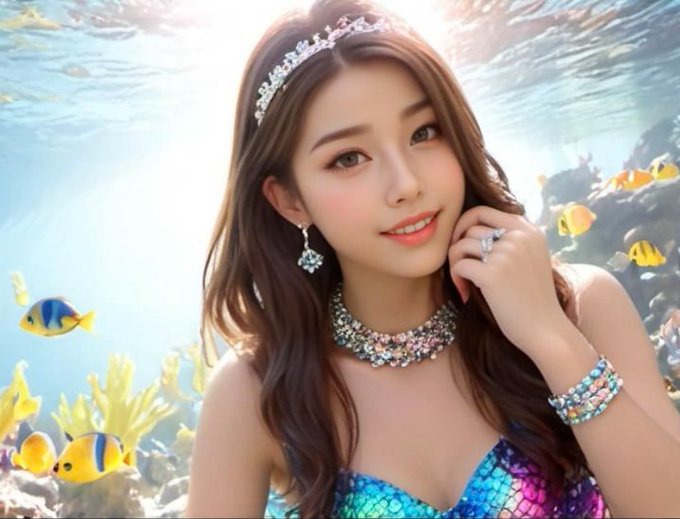 今流行りのマーメイドの画像